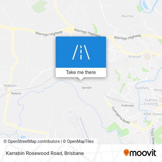 Karrabin Rosewood Road map