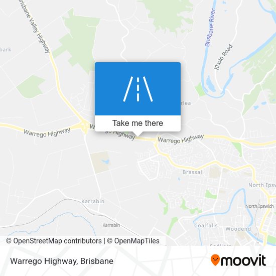 Warrego Highway map