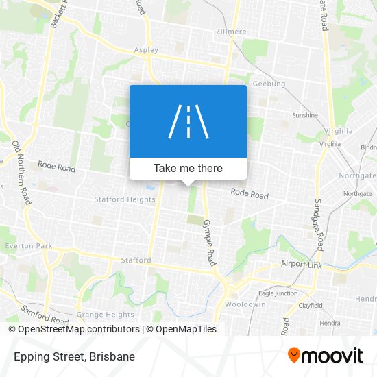 Mapa Epping Street