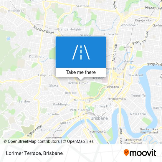Lorimer Terrace map