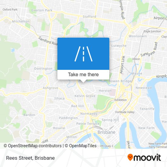 Rees Street map