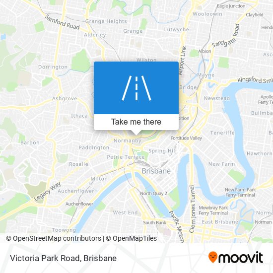 Mapa Victoria Park Road