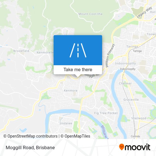 Moggill Road map