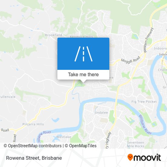 Rowena Street map