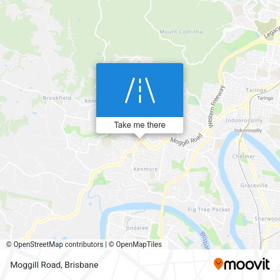 Moggill Road map