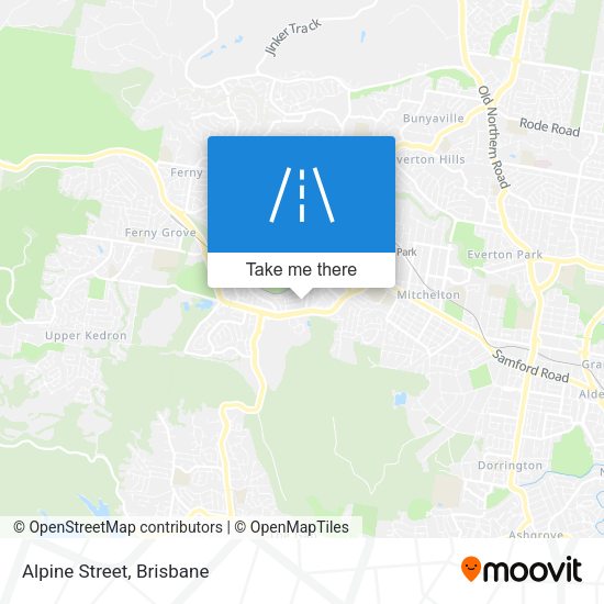 Alpine Street map