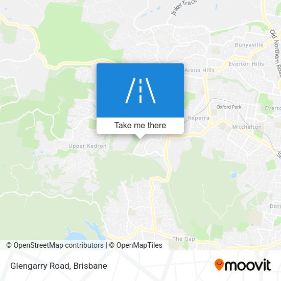 Glengarry Road map