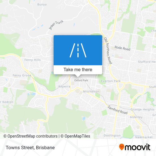 Towns Street map