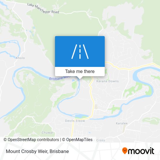 Mount Crosby Weir map