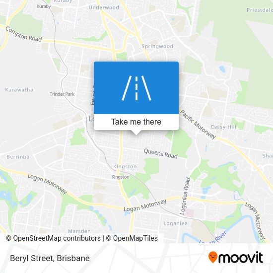 Beryl Street map