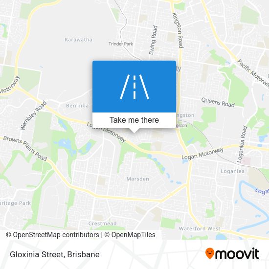 Gloxinia Street map
