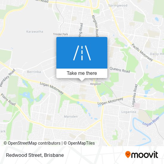 Redwood Street map
