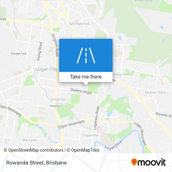 Rowanda Street map