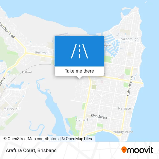 Mapa Arafura Court