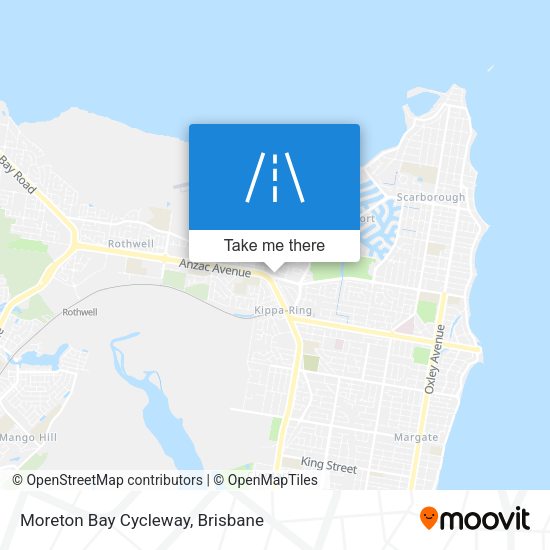 Moreton Bay Cycleway map
