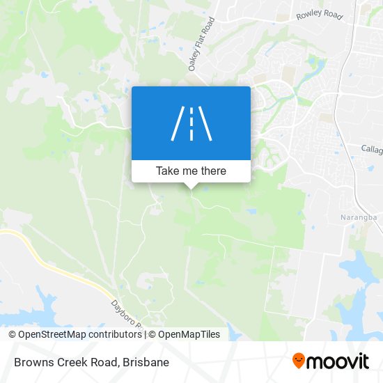 Browns Creek Road map