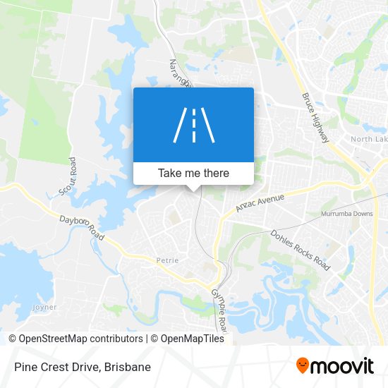 Pine Crest Drive map