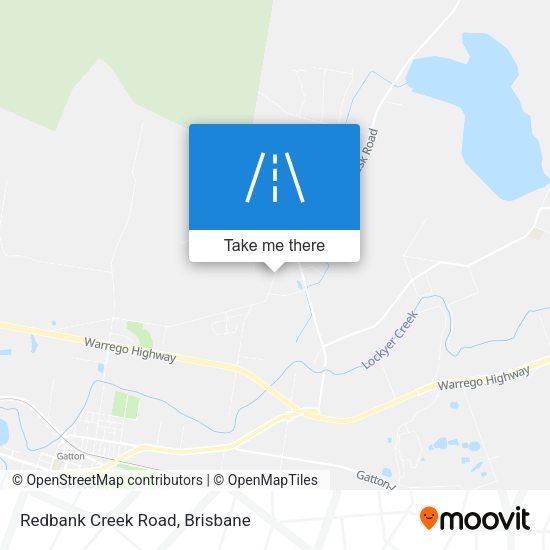 Redbank Creek Road map
