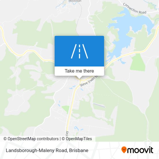 Landsborough-Maleny Road map