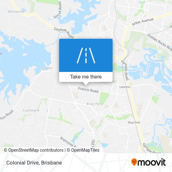 Colonial Drive map