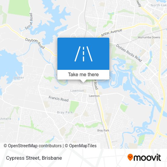 Cypress Street map
