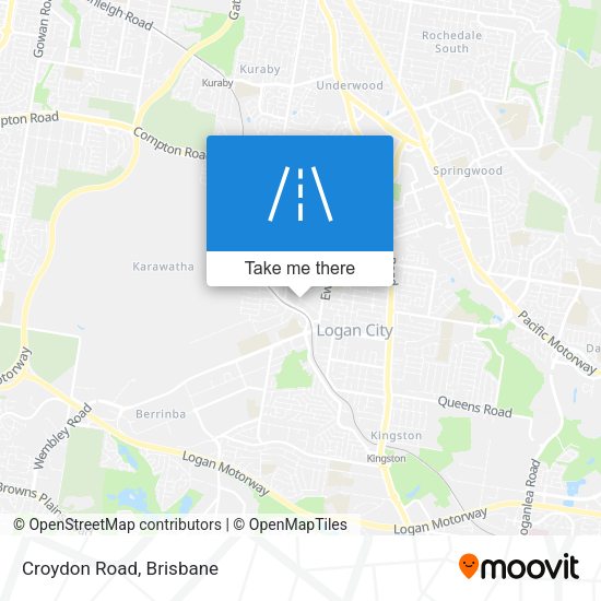 Croydon Road map