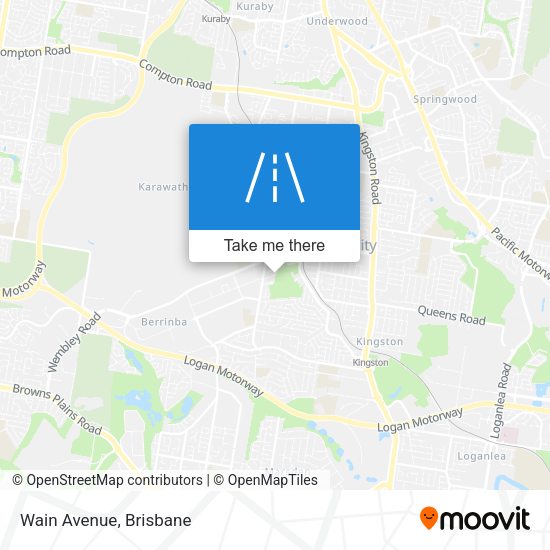 Wain Avenue map