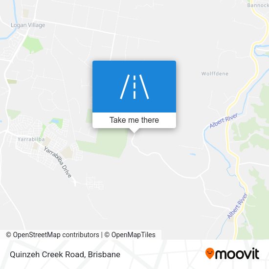Quinzeh Creek Road map