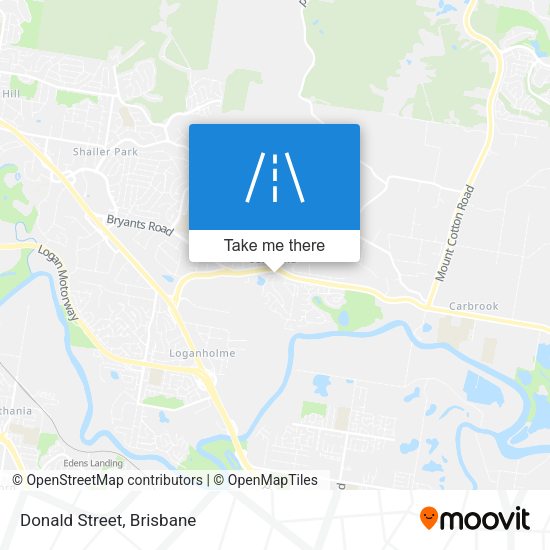 Donald Street map