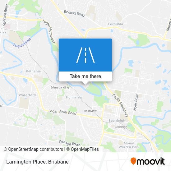 Lamington Place map