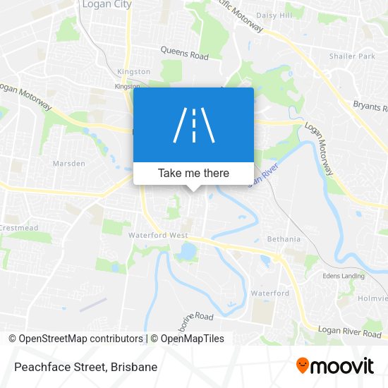 Peachface Street map