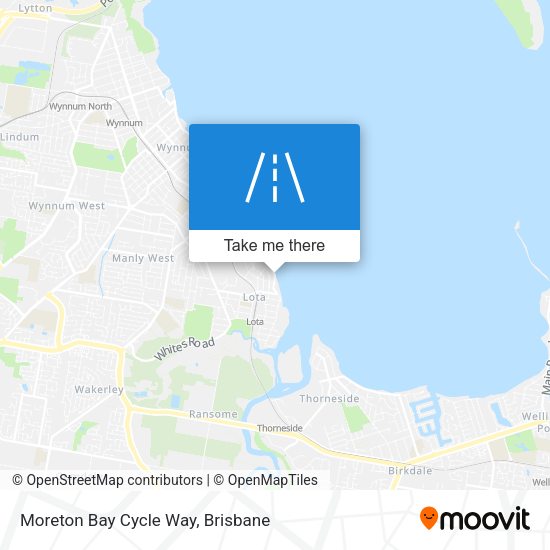 Moreton Bay Cycle Way map