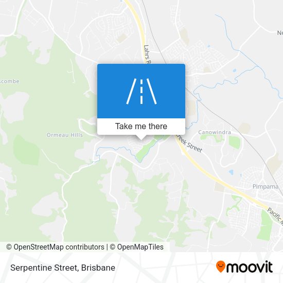 Serpentine Street map