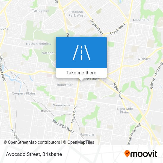 Avocado Street map