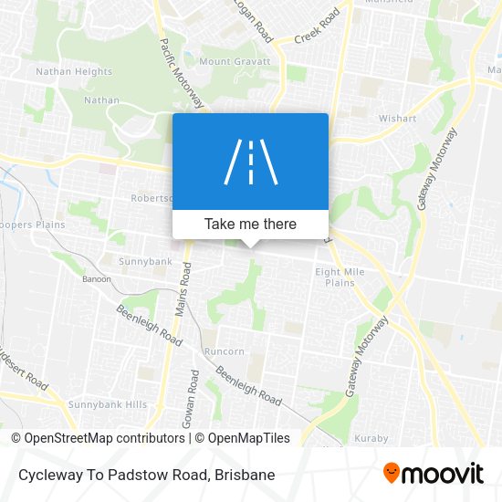 Cycleway To Padstow Road map