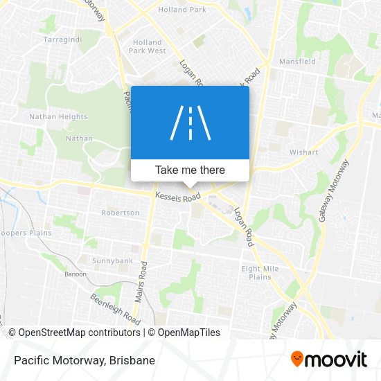 Pacific Motorway map