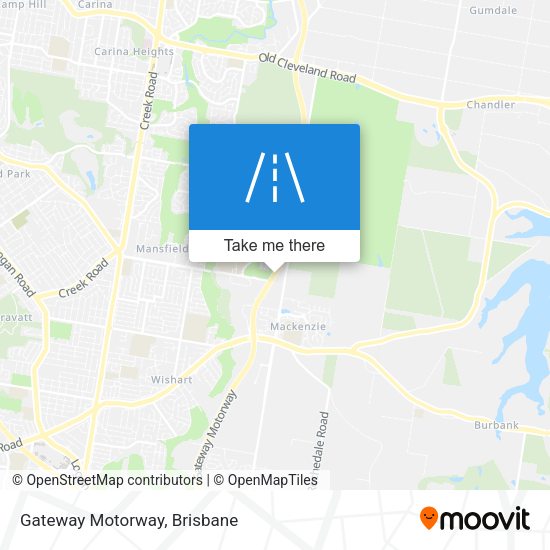 Gateway Motorway map