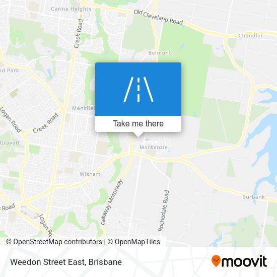 Weedon Street East map