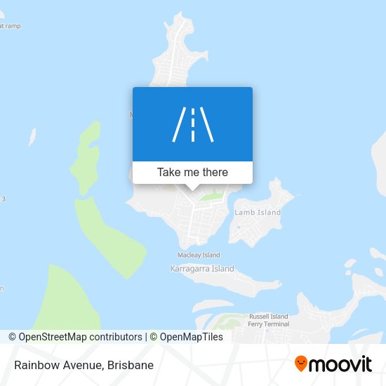 Rainbow Avenue map