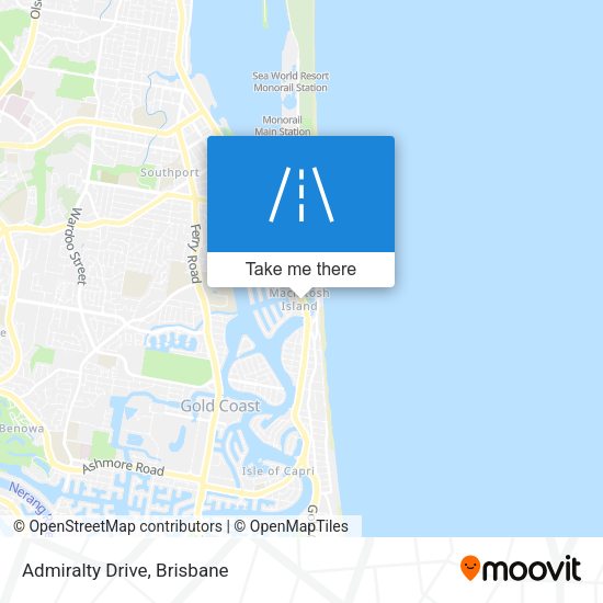 Admiralty Drive map