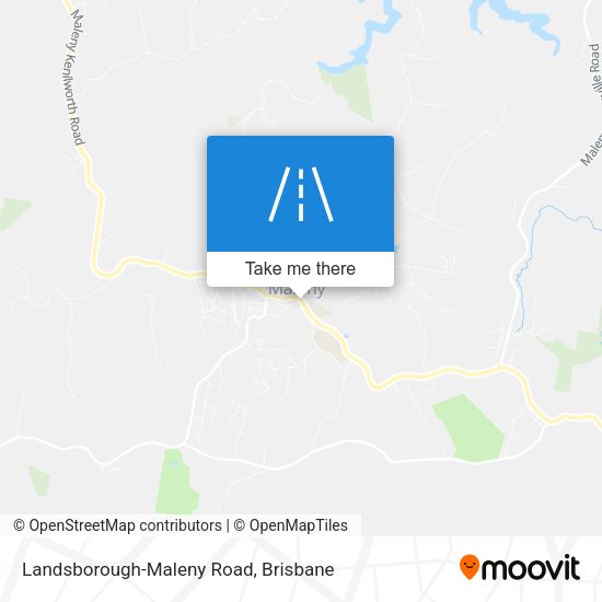 Landsborough-Maleny Road map