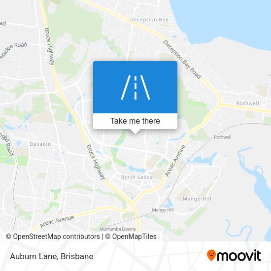 Auburn Lane map
