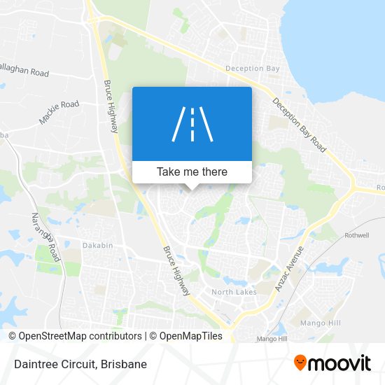 Daintree Circuit map