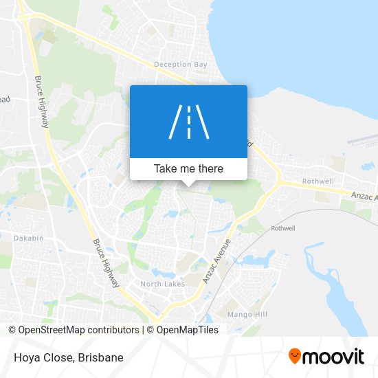 Hoya Close map