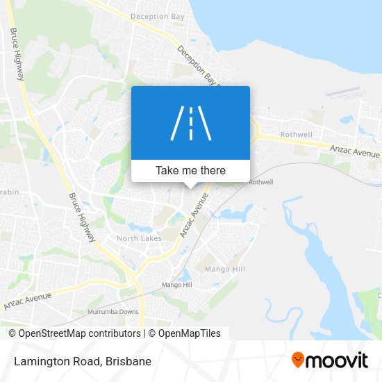 Lamington Road map