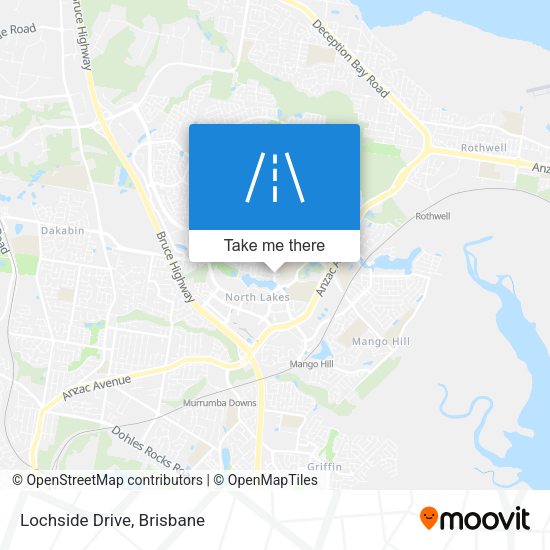 Lochside Drive map
