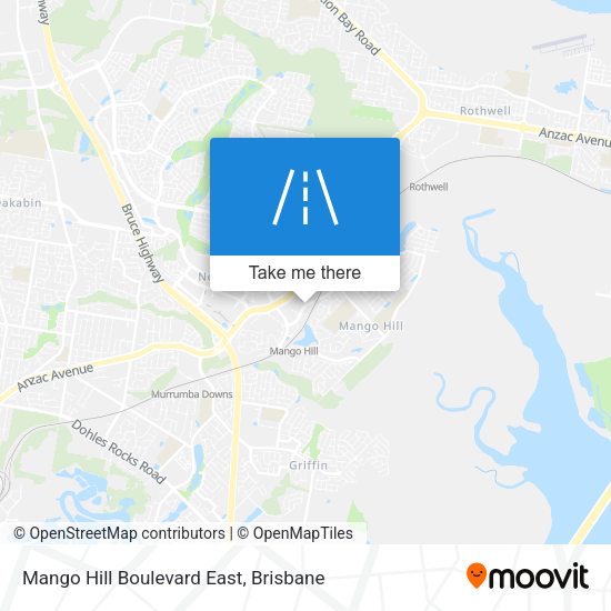 Mango Hill Boulevard East map