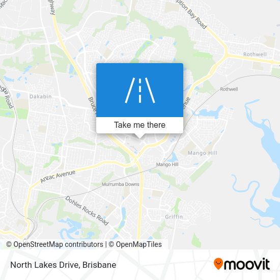 North Lakes Drive map