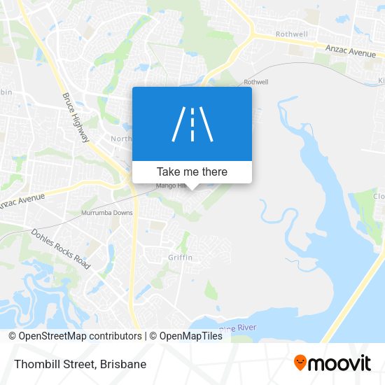Thombill Street map