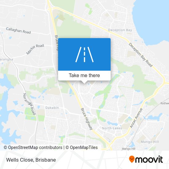 Wells Close map